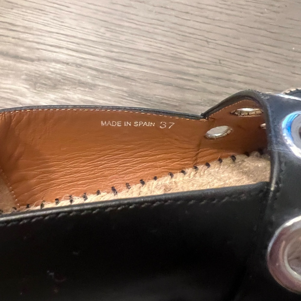 Authentic Givenchy Studded Leather Flat Espadrill… - image 7